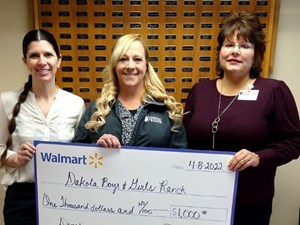 Walmart—Minot Grants $1,000 to Dakota Boys and Girls Ranch