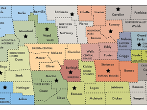 North Dakota Human Service Zones